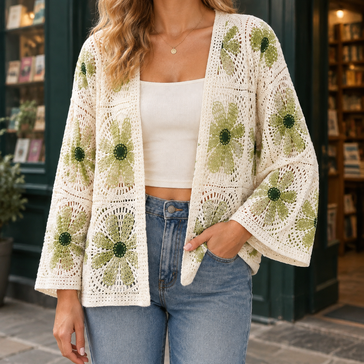 Victoria Crochet Cardigan