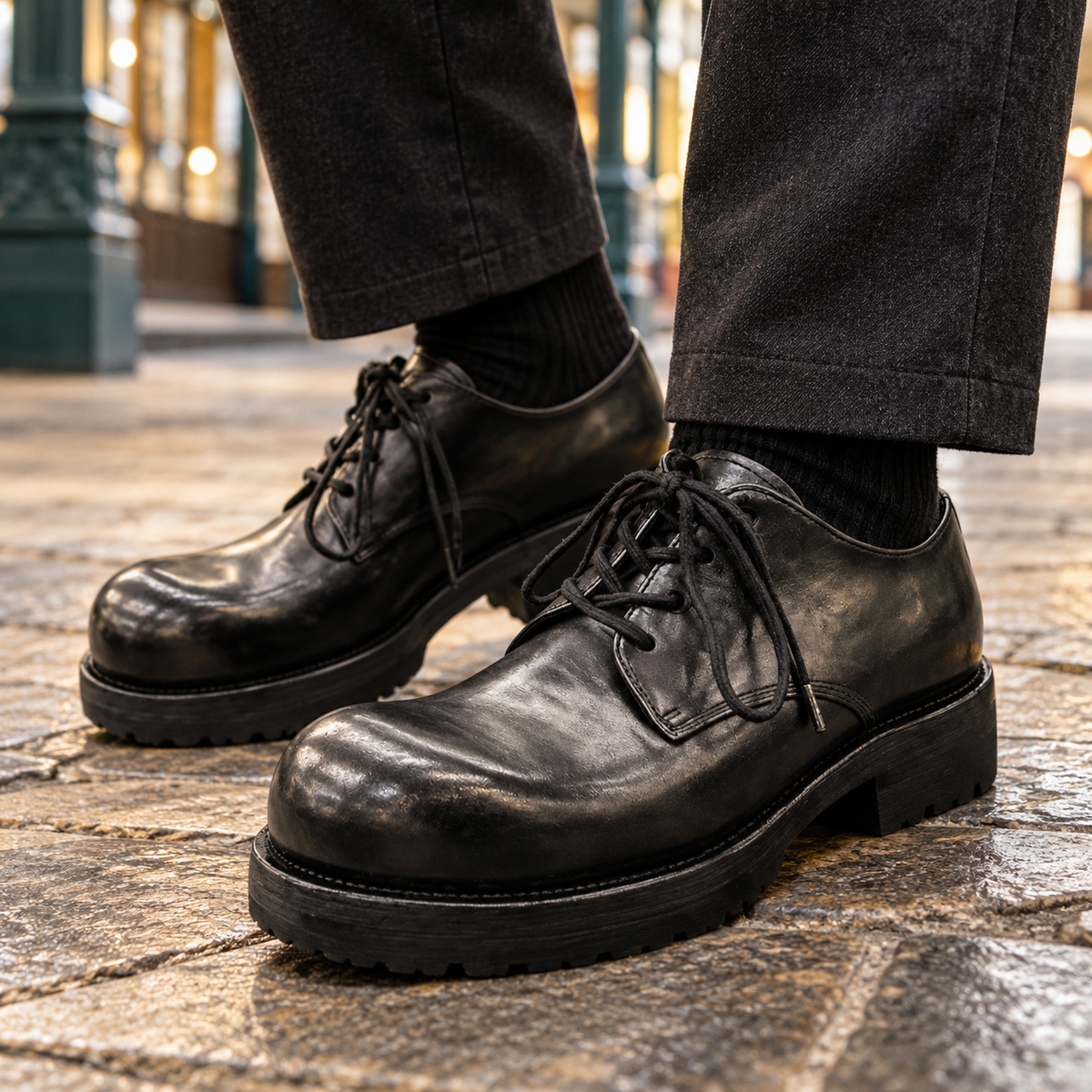 Gentili Chunky Derby Shoes