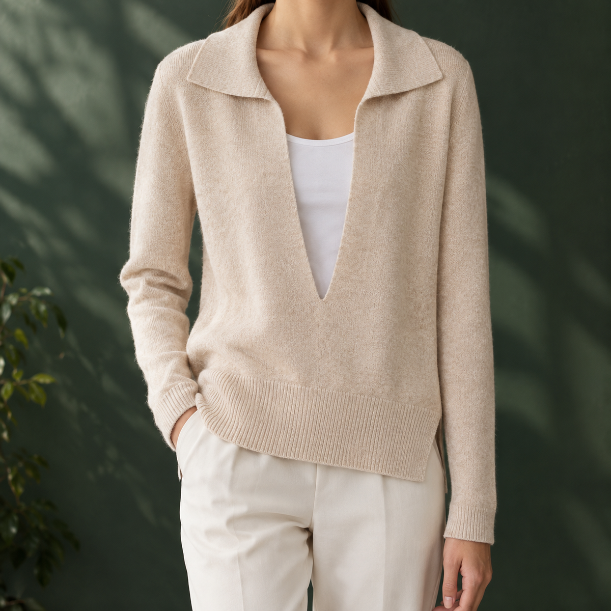 Leontine-Grace Layered Look Sweater
