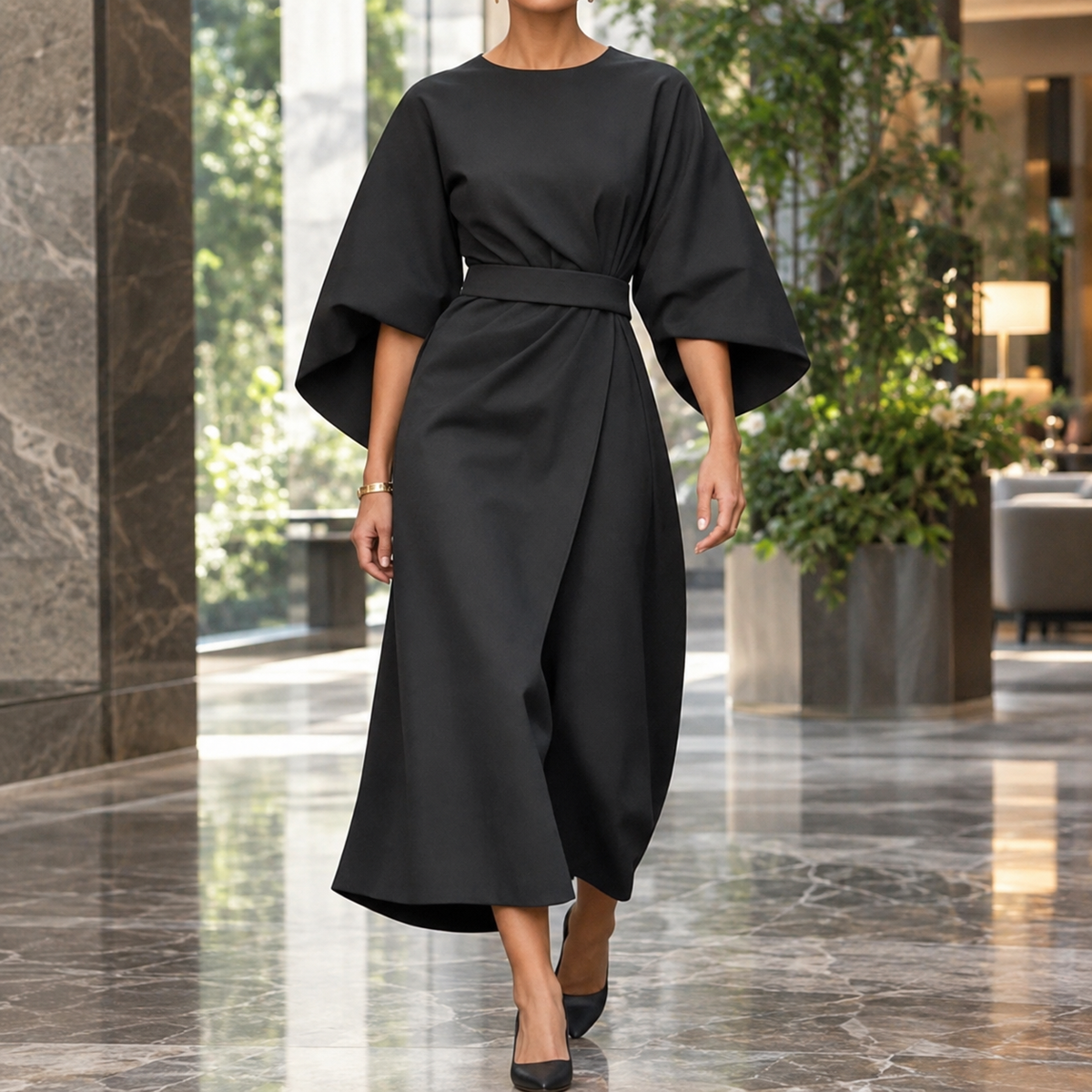 Kelsey-Rae Batwing Wrap Dress