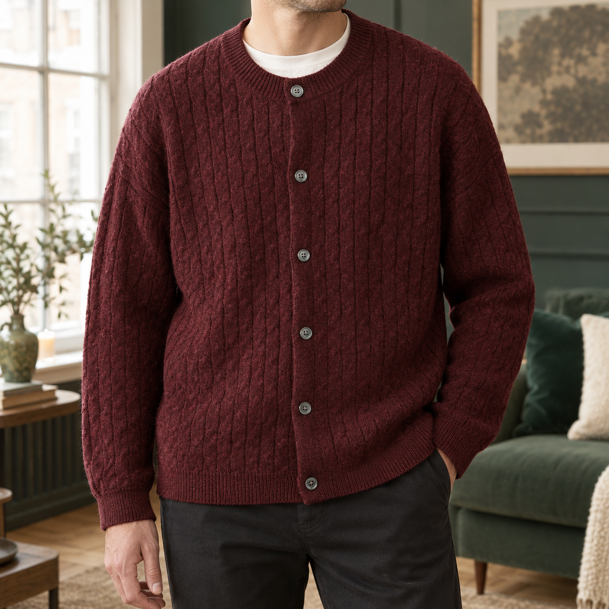 Adam-Reid Cable Cardigan