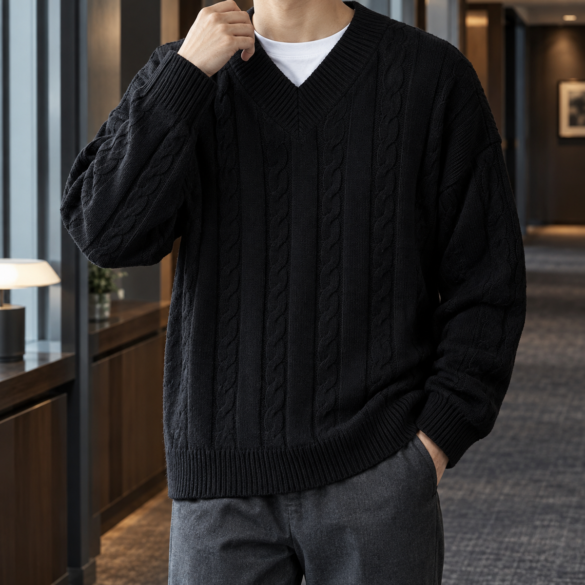 Jamie V Neck Sweater