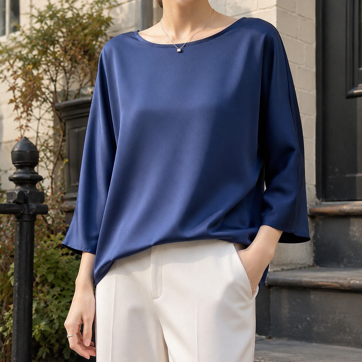 Adelia Relaxed Silk Top
