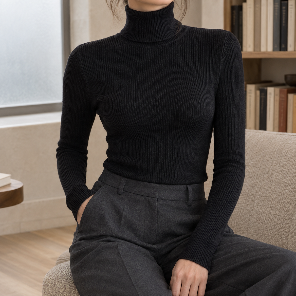 Eliana-Jane Ribbed Turtleneck