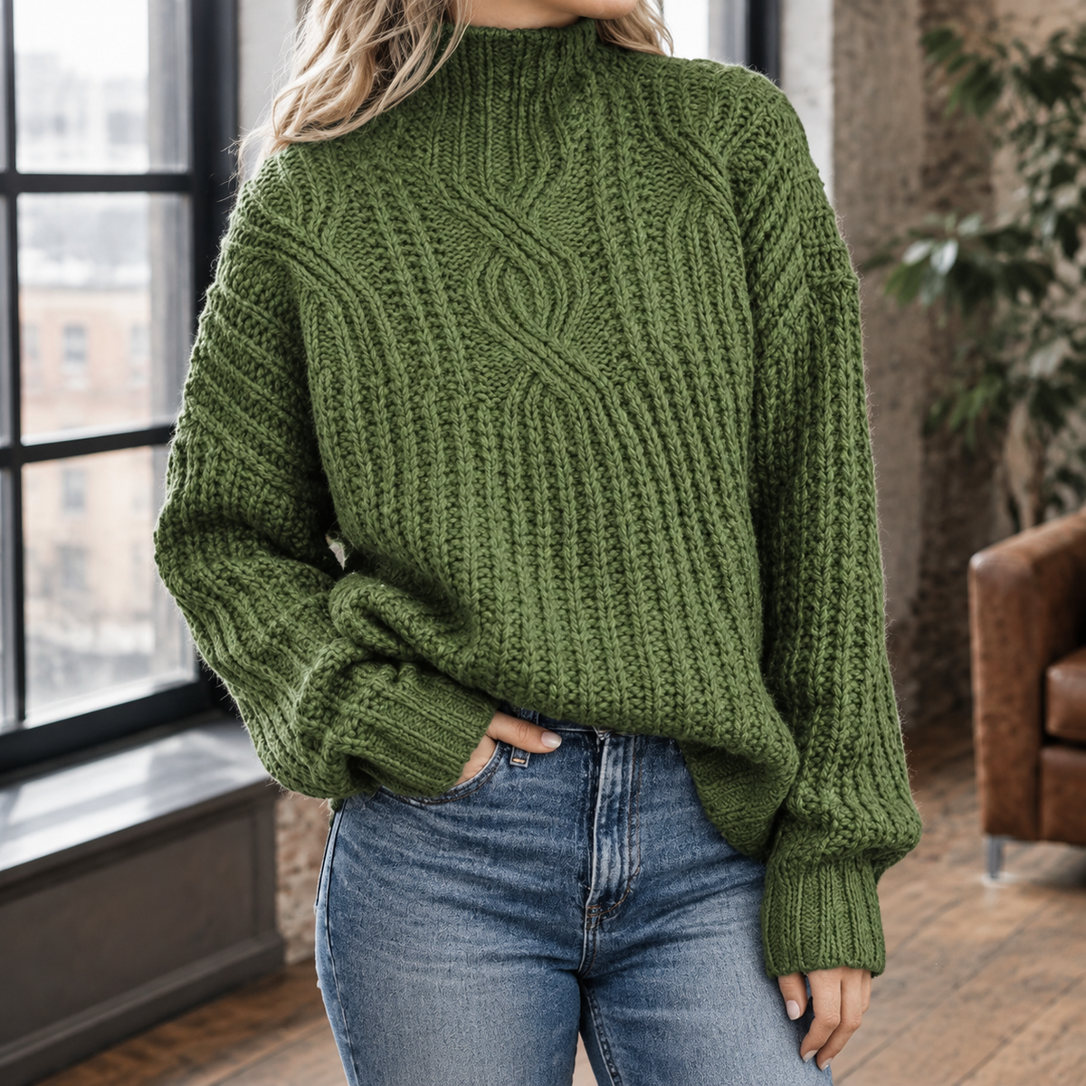 Perpetua Cable Knit Sweater