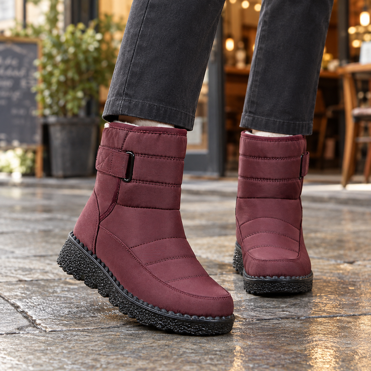 Abate Quilted Snow Boots