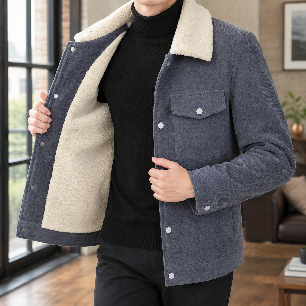 Lambert Fleece Collar Jacket