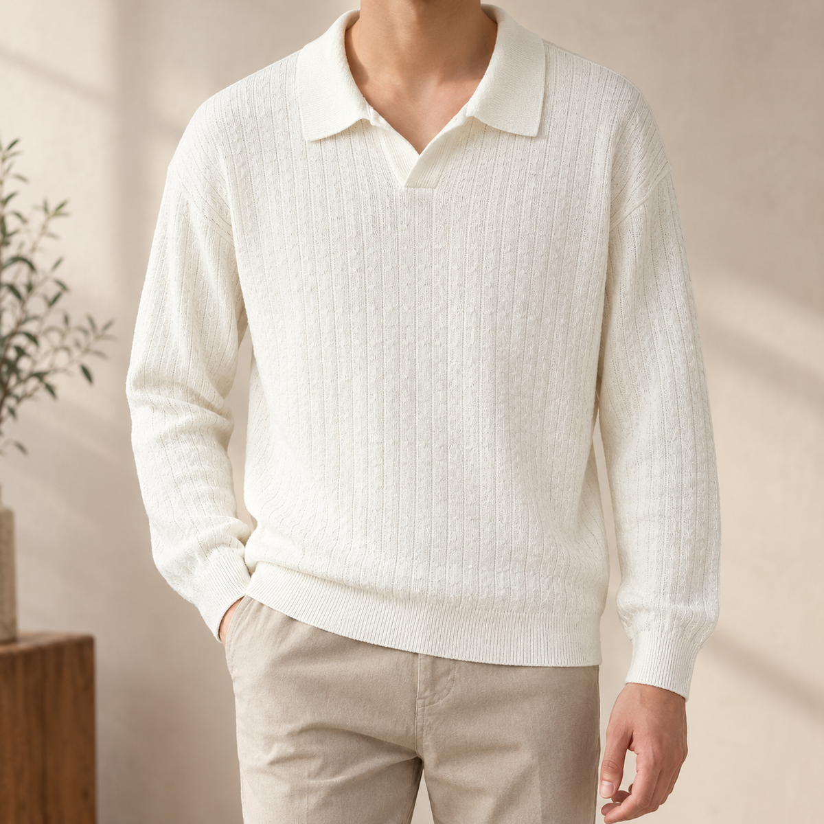 Herbert Ribbed Polo