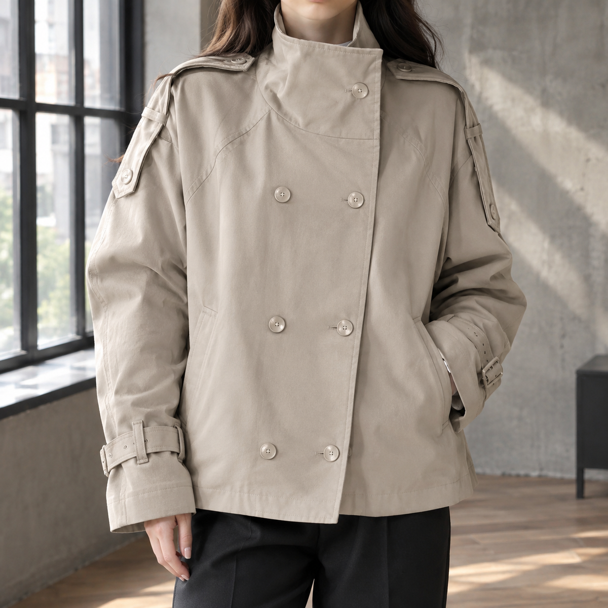 Pomeline Stand Collar Jacket