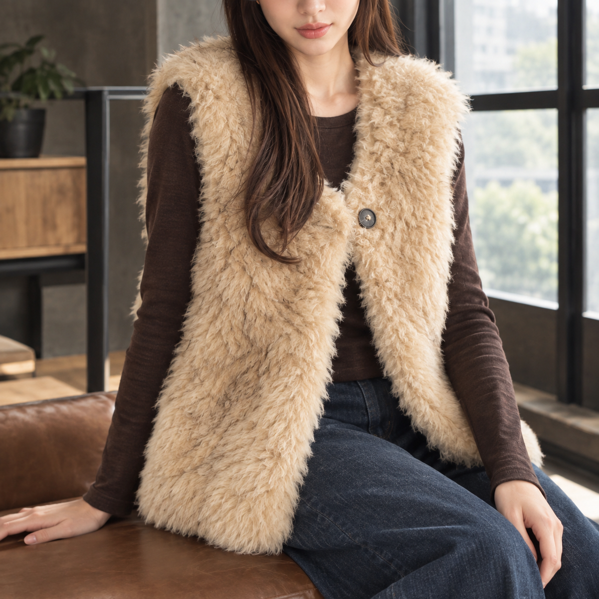 Mallory Faux Fur Vest