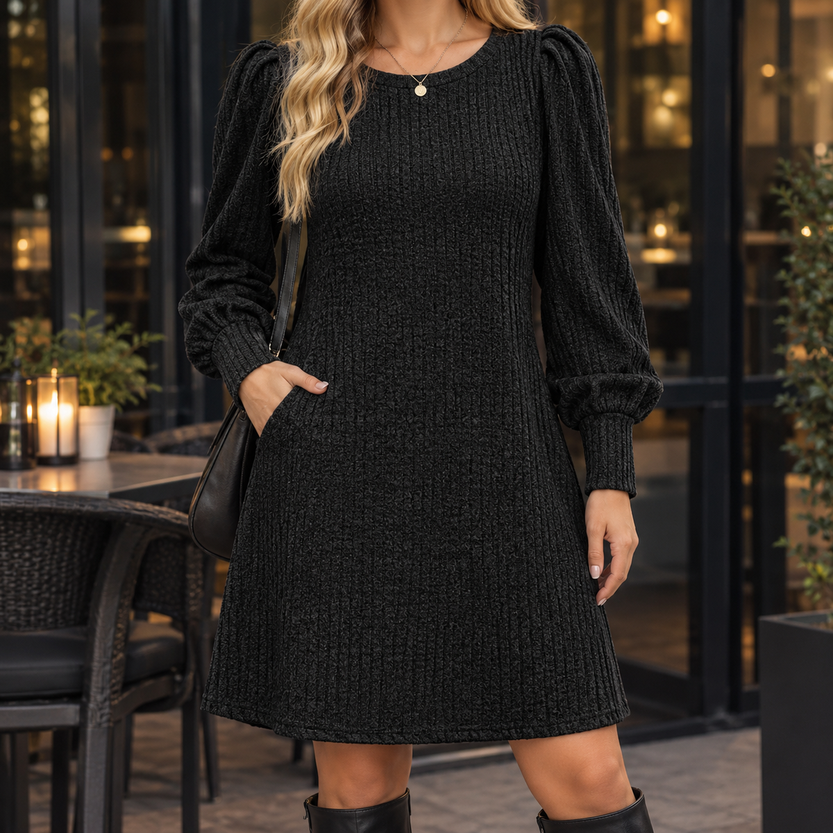 Amelia Puff Sleeve Dress