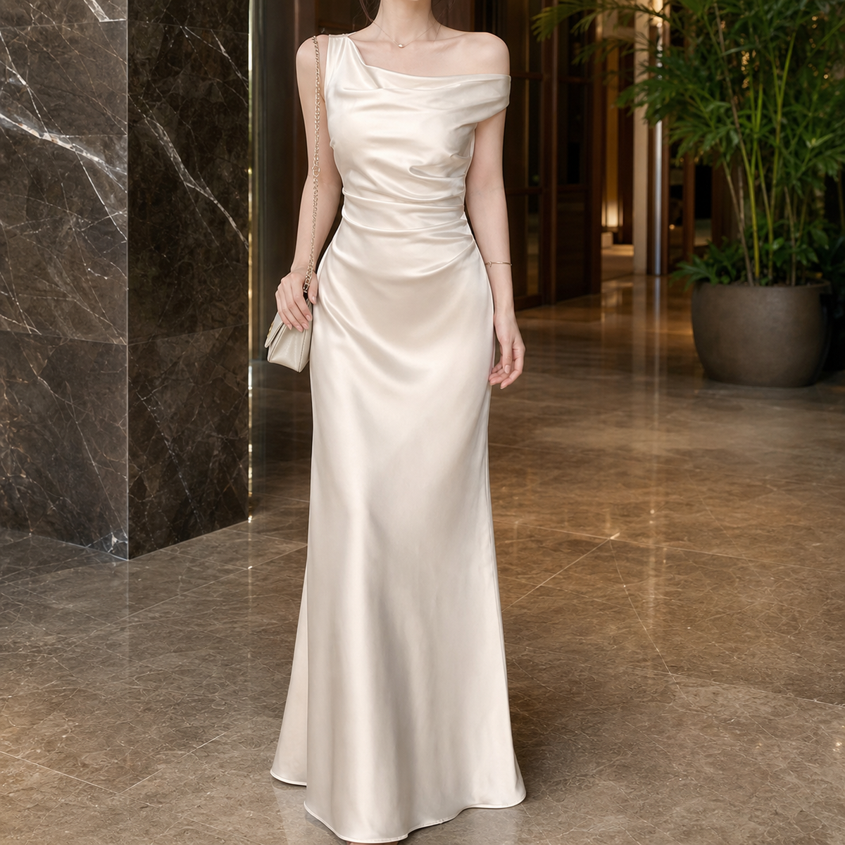 Martha-Grace Draped Maxi Dress