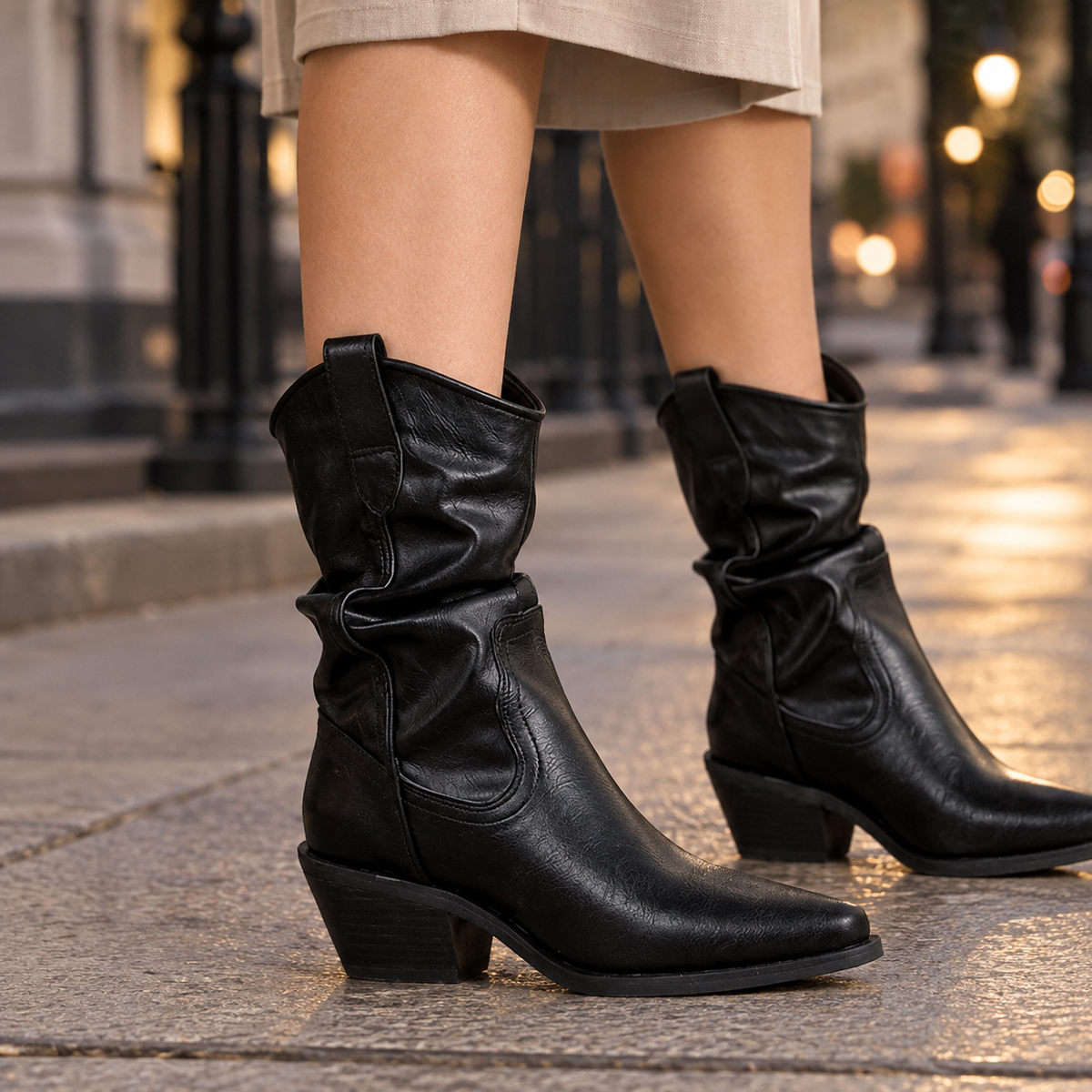 Venturi Ruched Boots