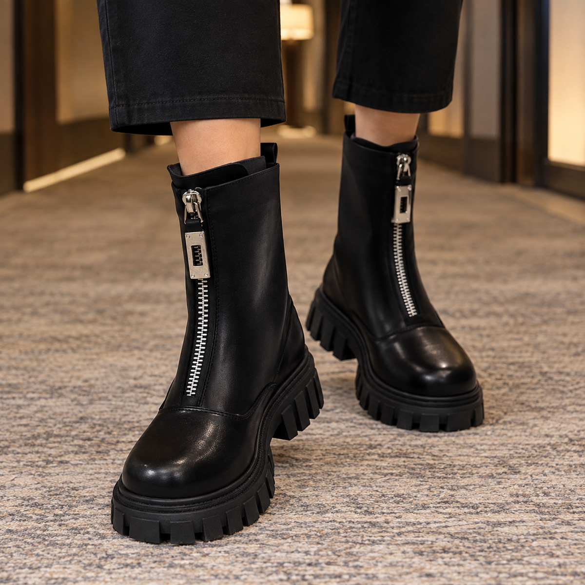 Lucano Zip Ankle Boots