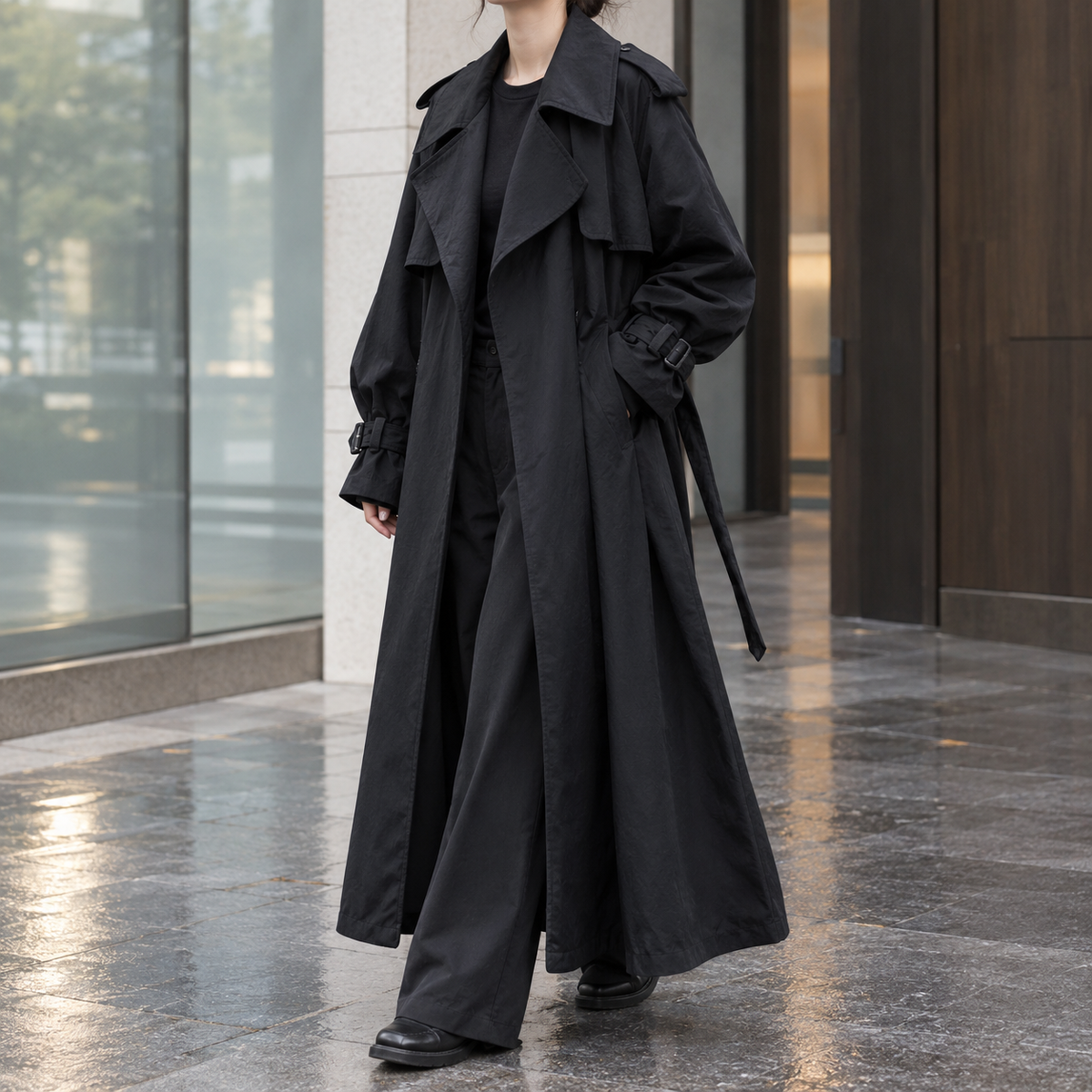 Heidi-Faye Draped Overcoat