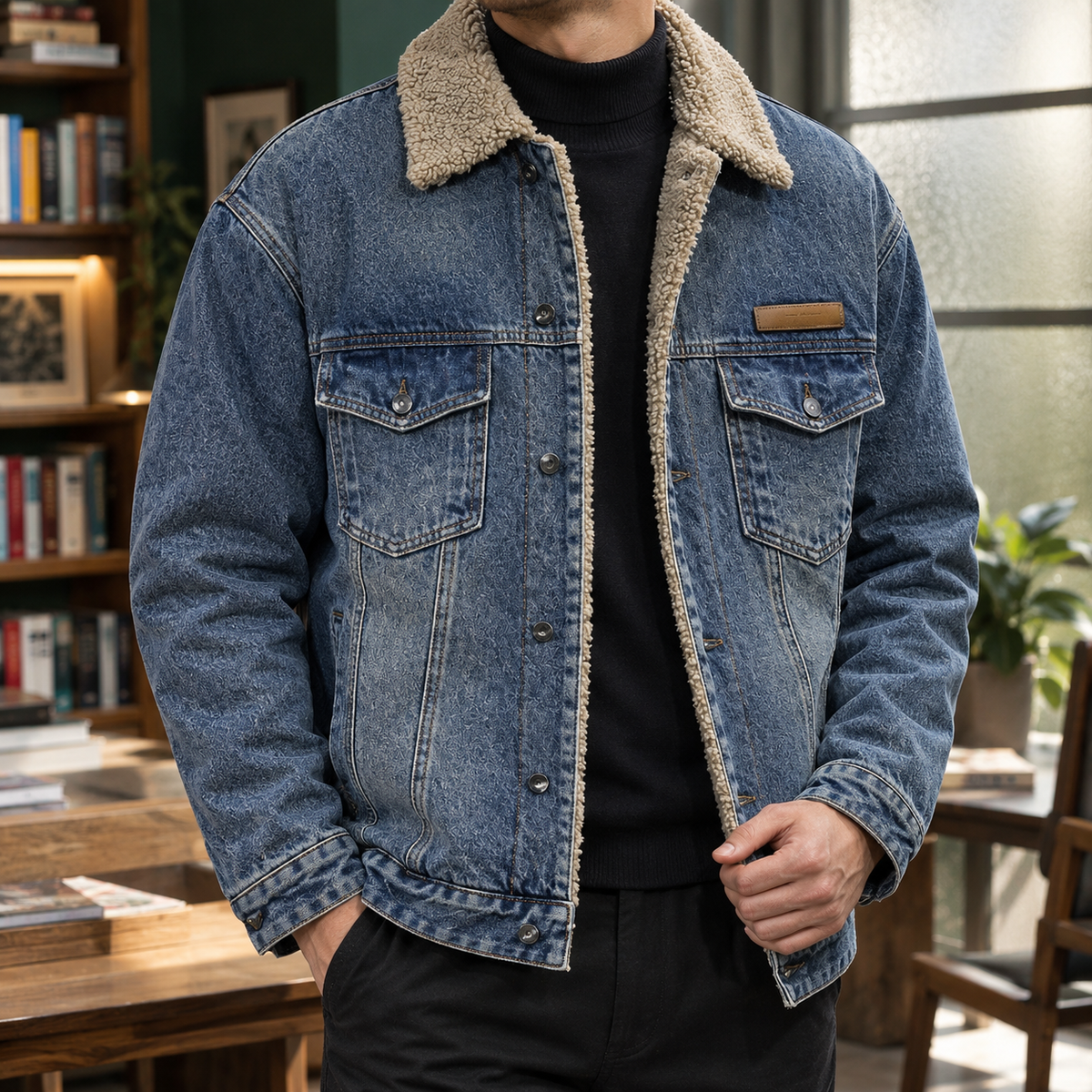Ronan-Flynn Sherpa Collar Jacket