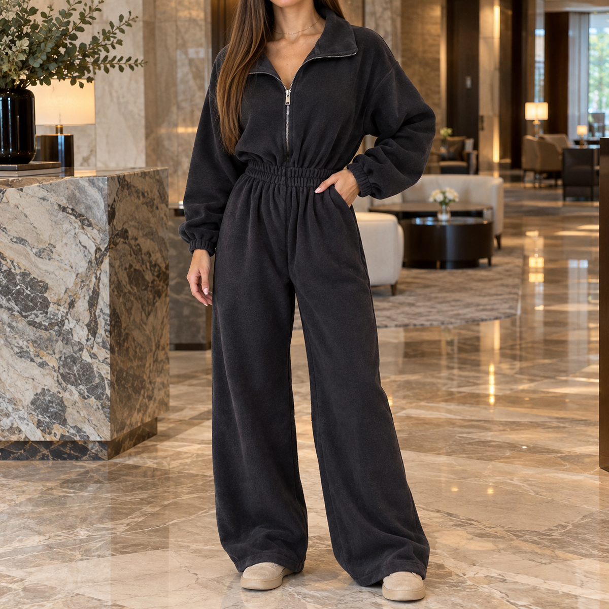 Vera-Claire Wide Leg Jumpsuit