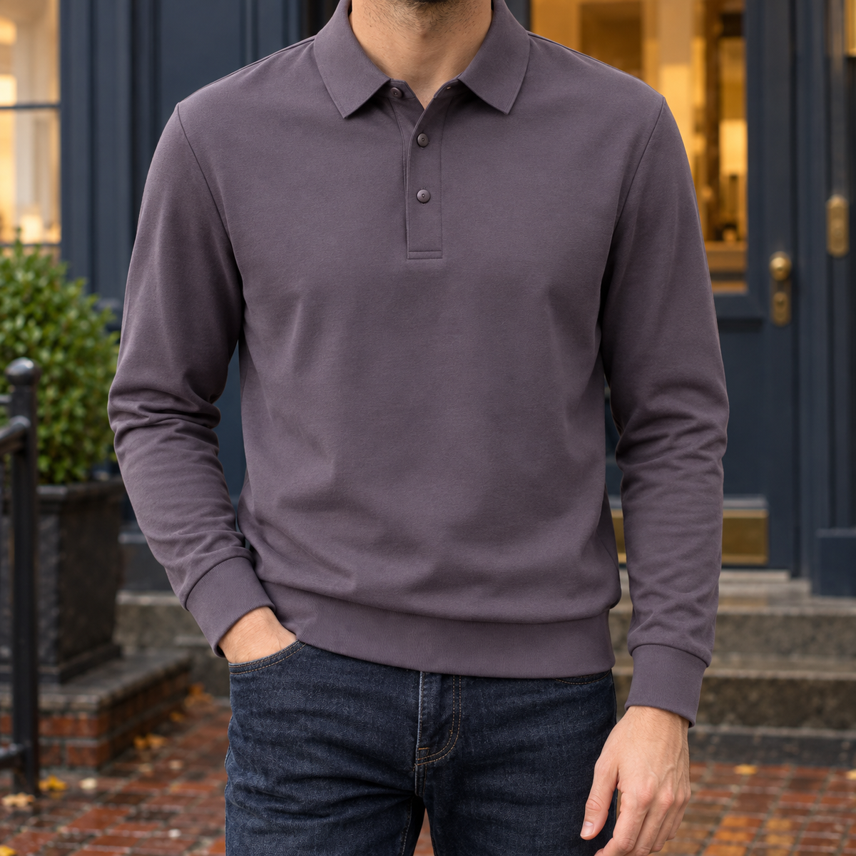 Soren-Dean Long Sleeve Polo