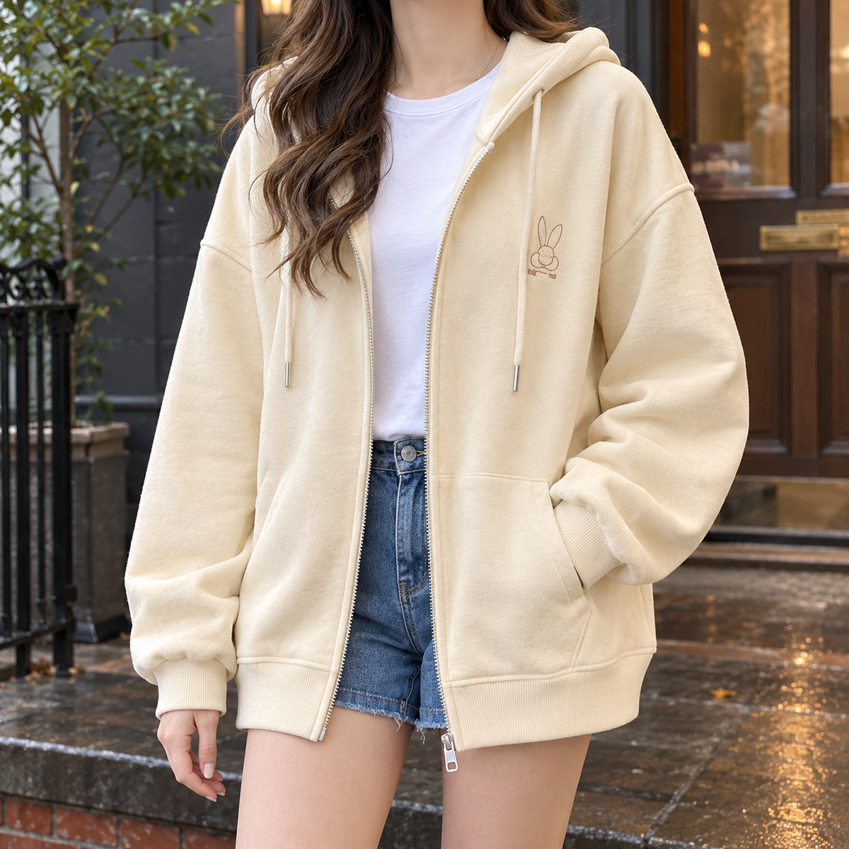 Miriam Relaxed Zip Hoodie