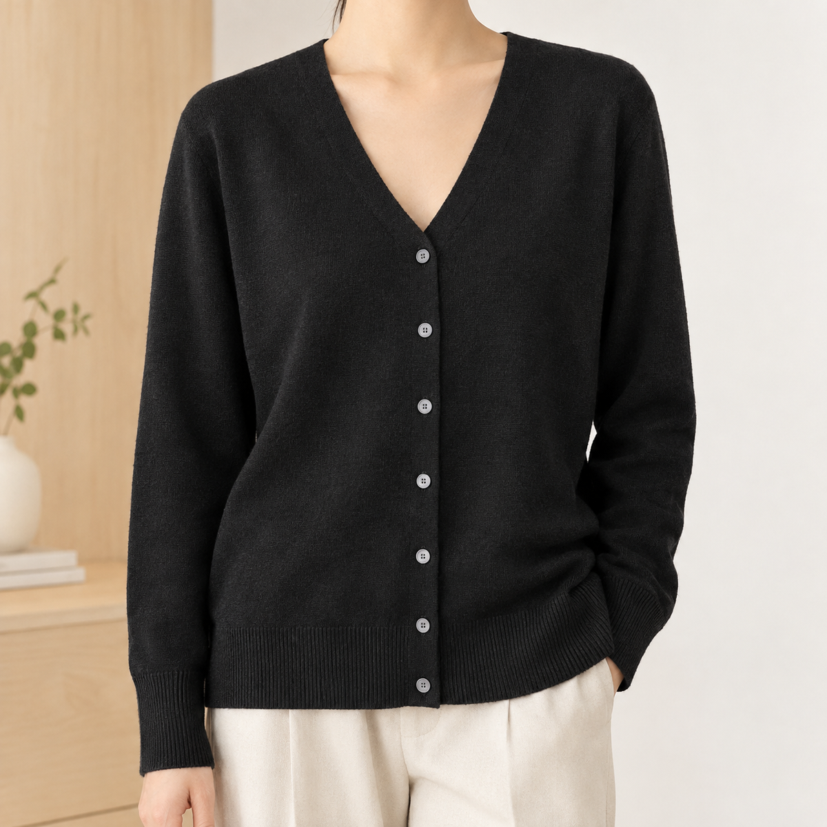 Diantha-Grace V Neck Cardigan