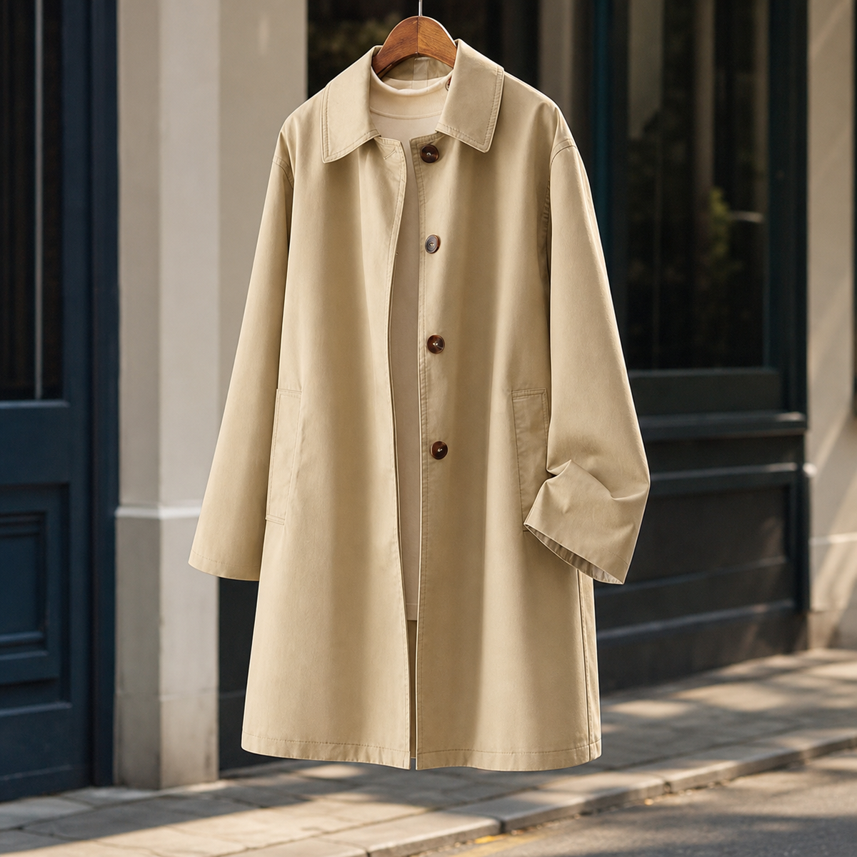 Oriane Single-Breasted Overcoat