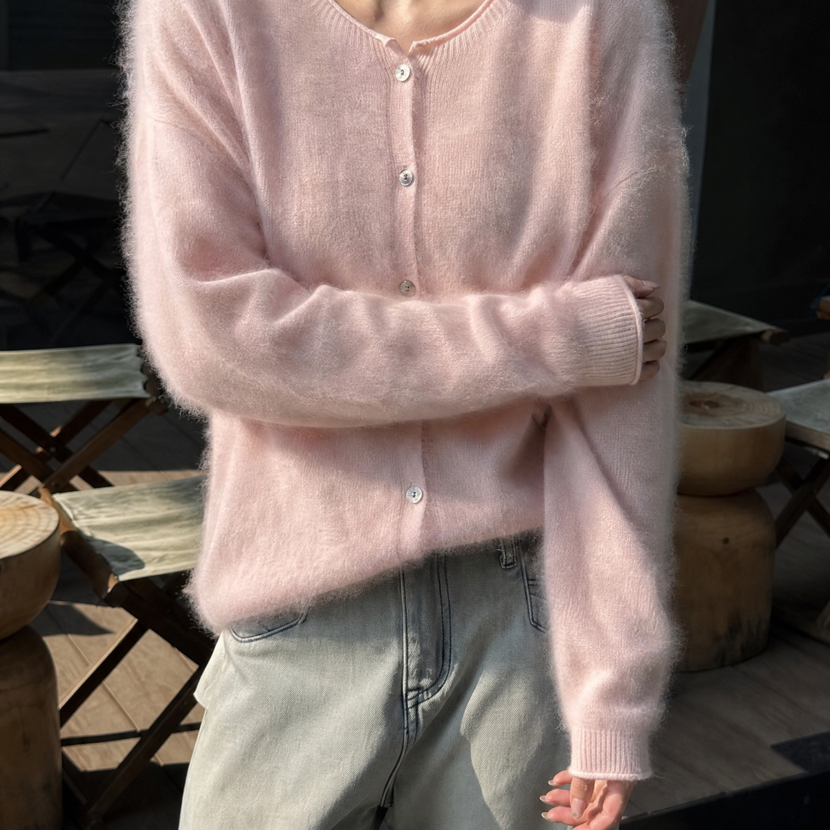 Amandine-June Brushed Cardigan