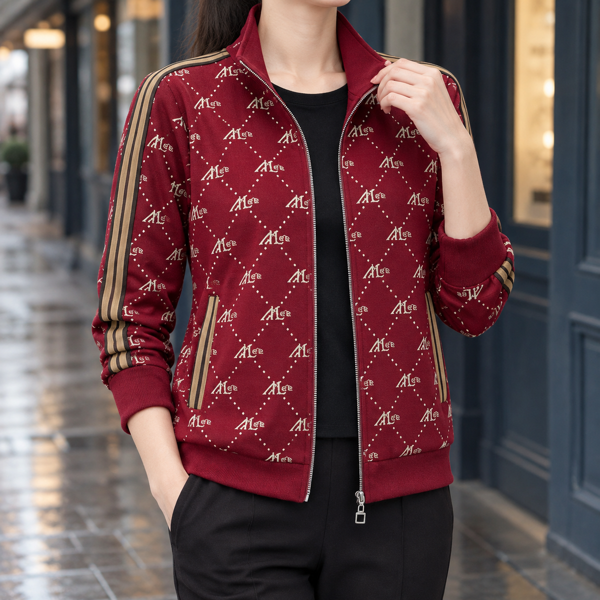 Morgan-Mae Stand Collar Jacket