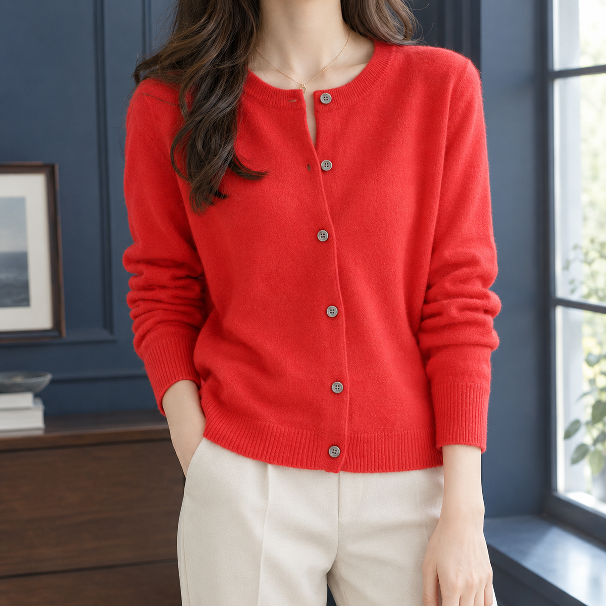 Lillian-June Round Neck Cardigan