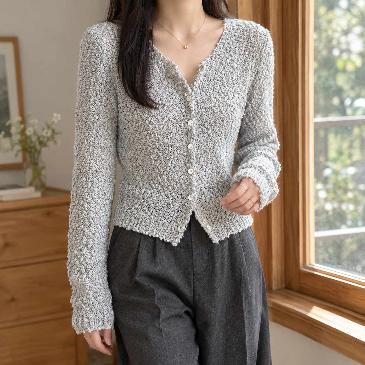 Allegra Textured Cardigan