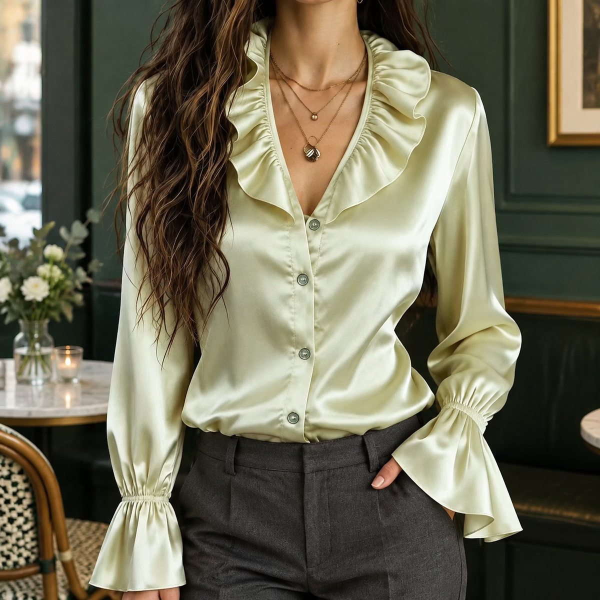 Salome Ruffle Blouse
