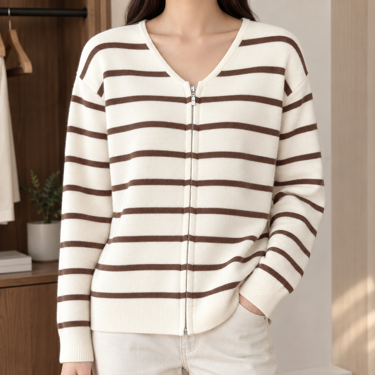 Tessa-Hope Striped Cardigan