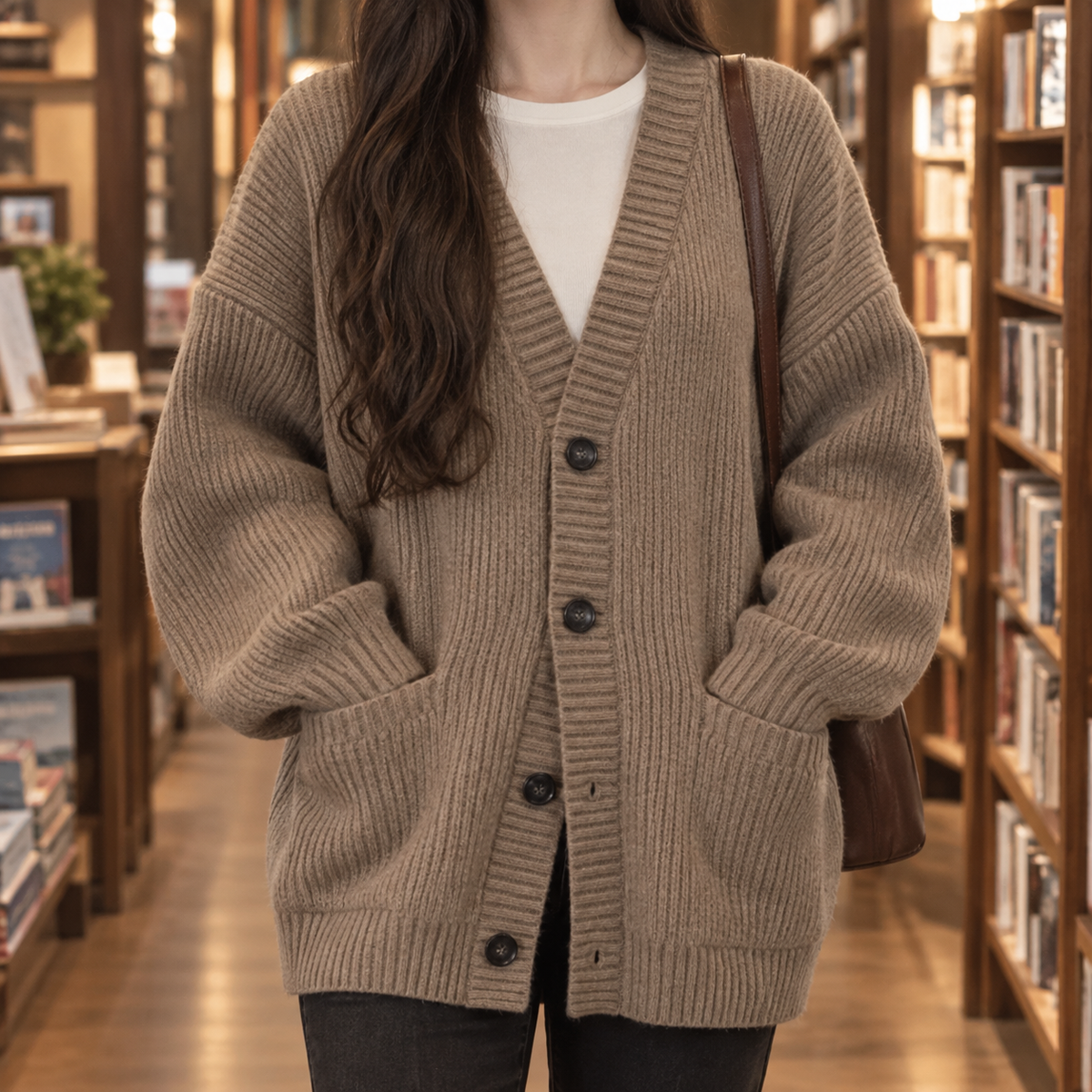 Clemence Ribbed Cardigan