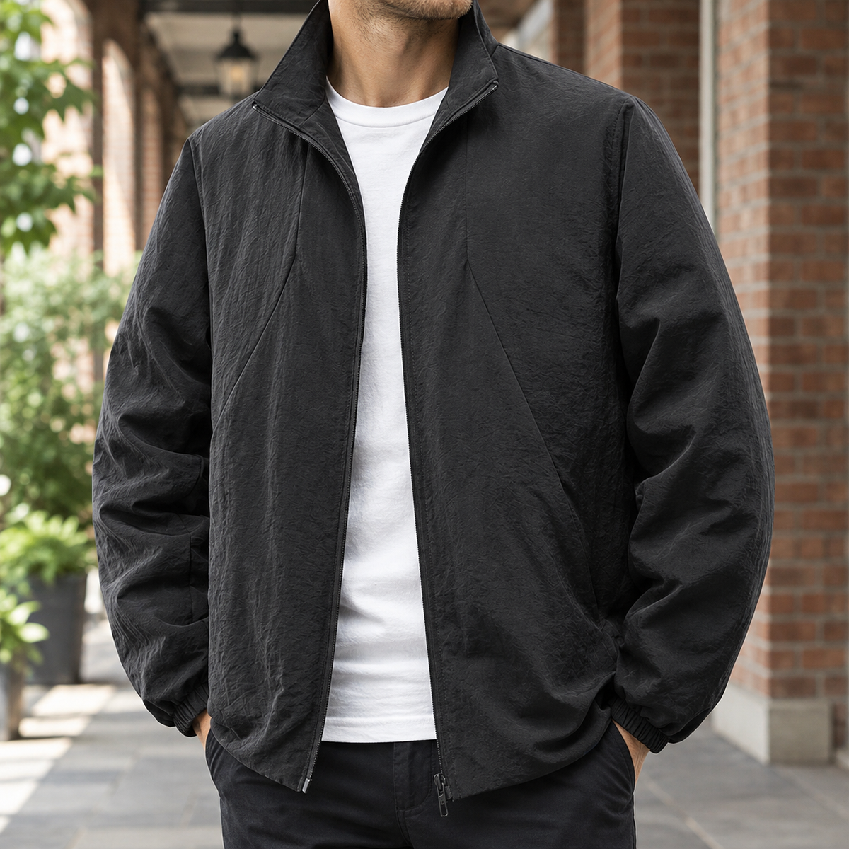 Alderic Stand Collar Jacket