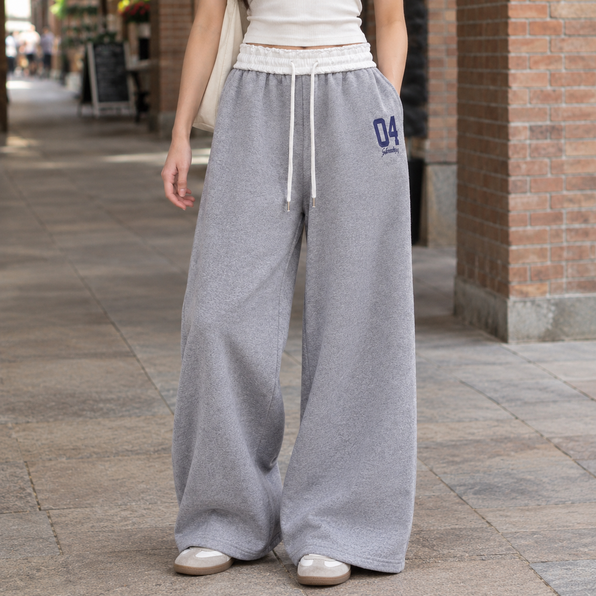 Oriane-Skye Wide-Leg Sweatshirt