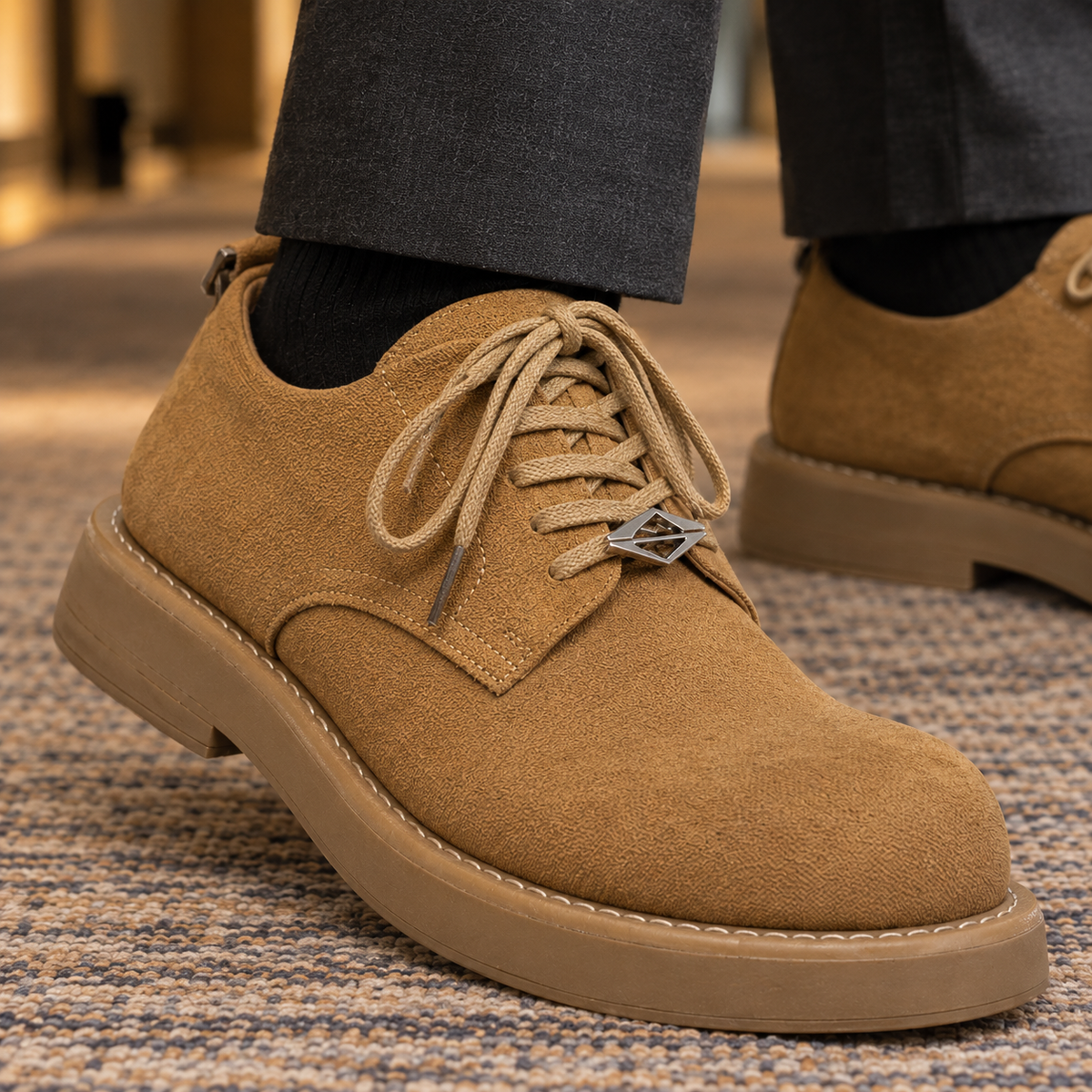 Corvino Chunky Derby Shoes