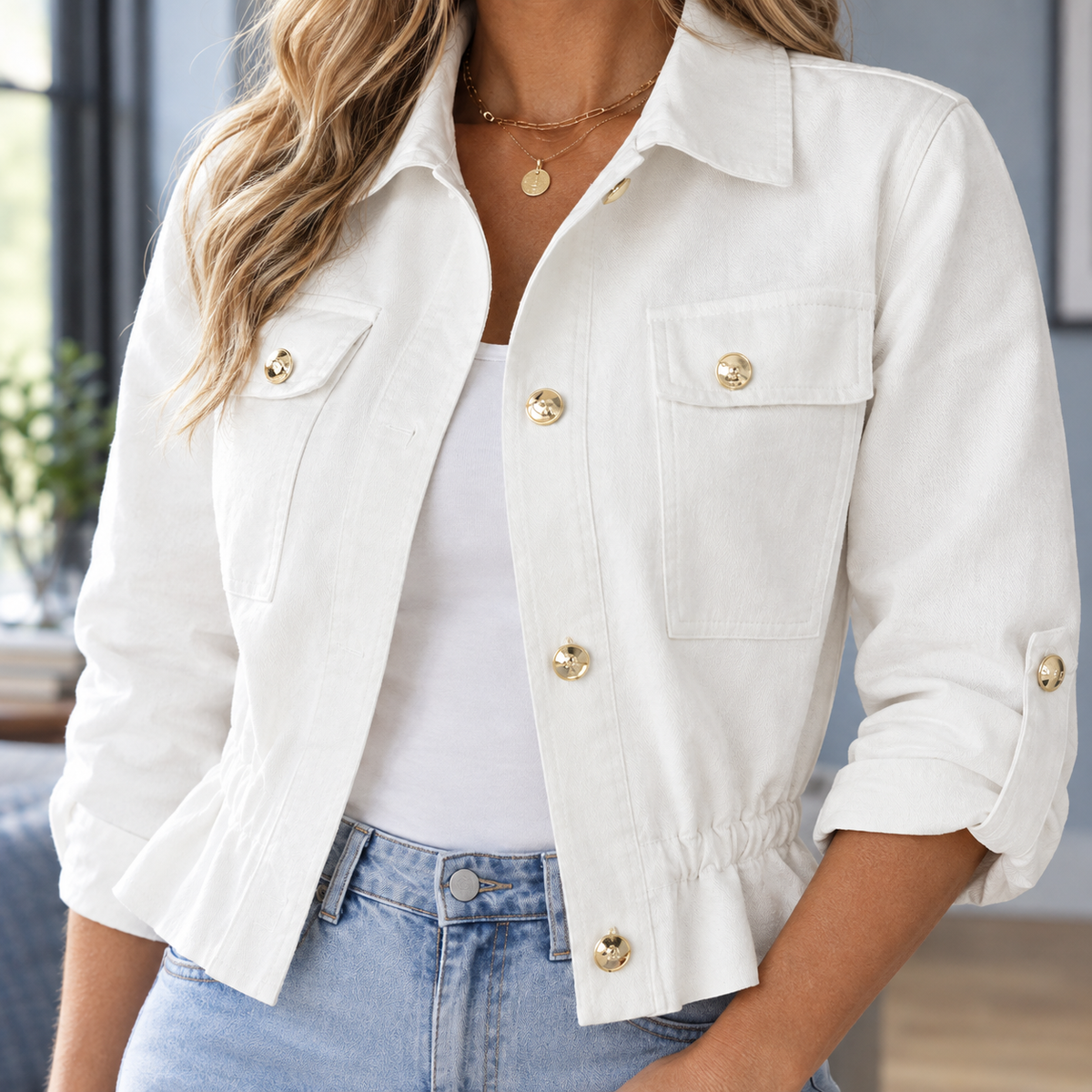 Paloma-Jade Peplum Jacket