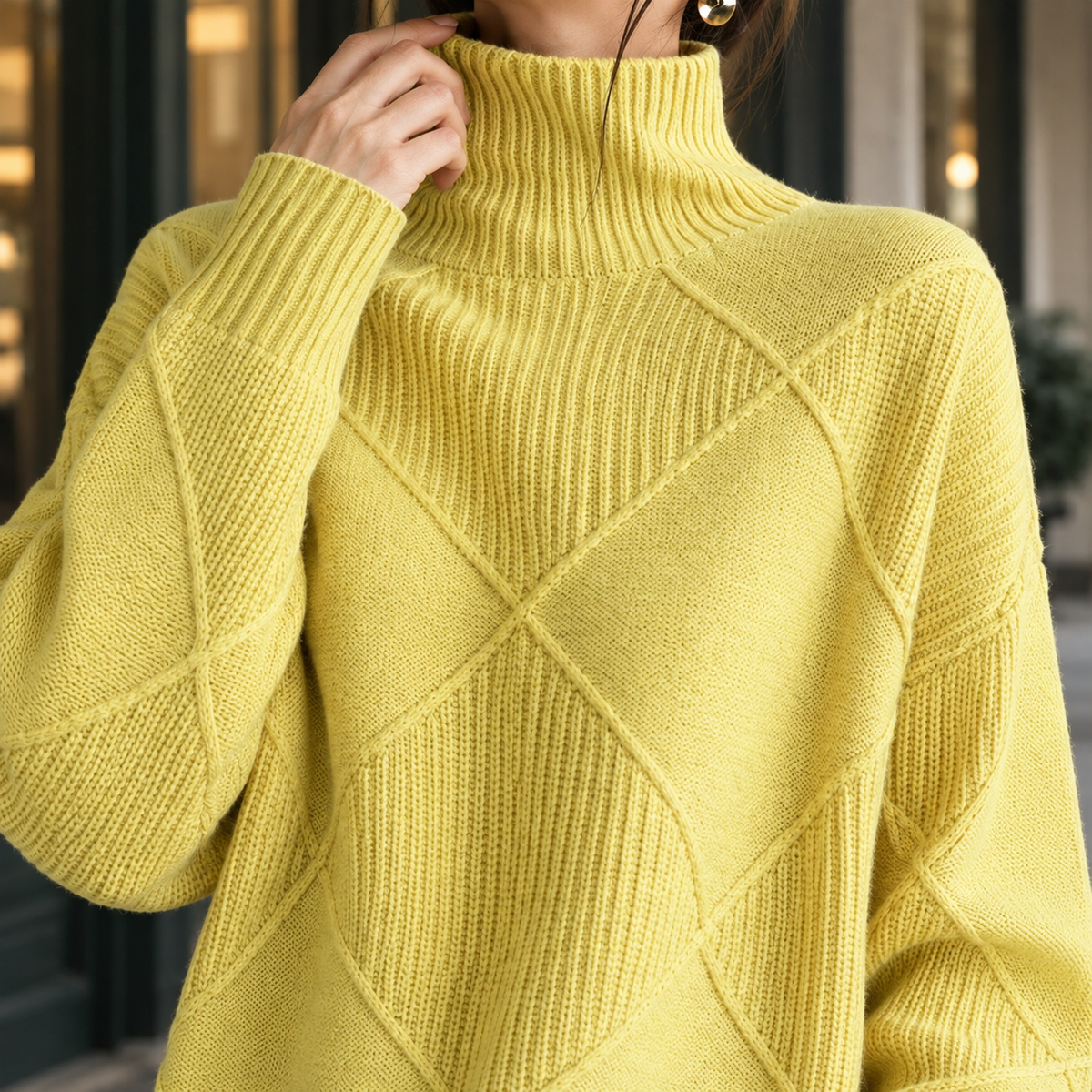 Scarlett Textured Turtleneck