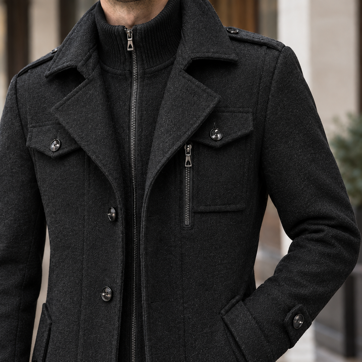 Caspian-Dean Wool Coat