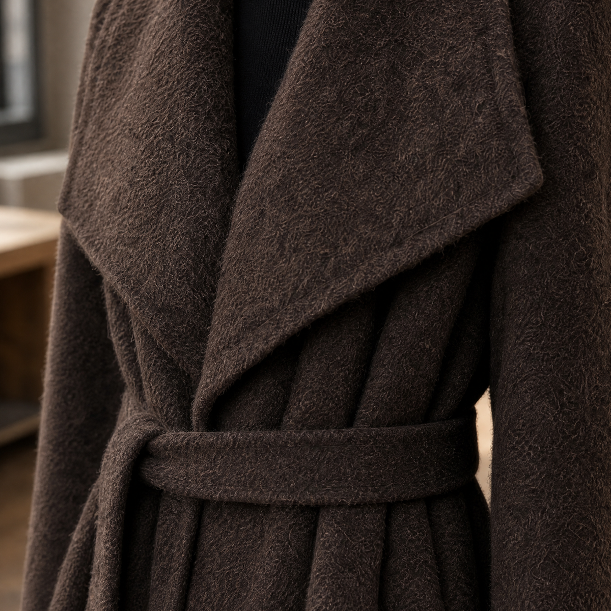 Alouette-Faye Belted Wool Coat