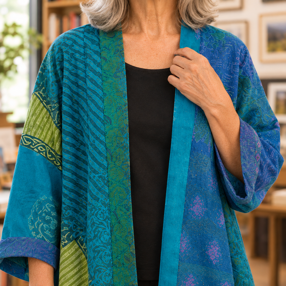 Marlene-Jane Patchwork Cardigan