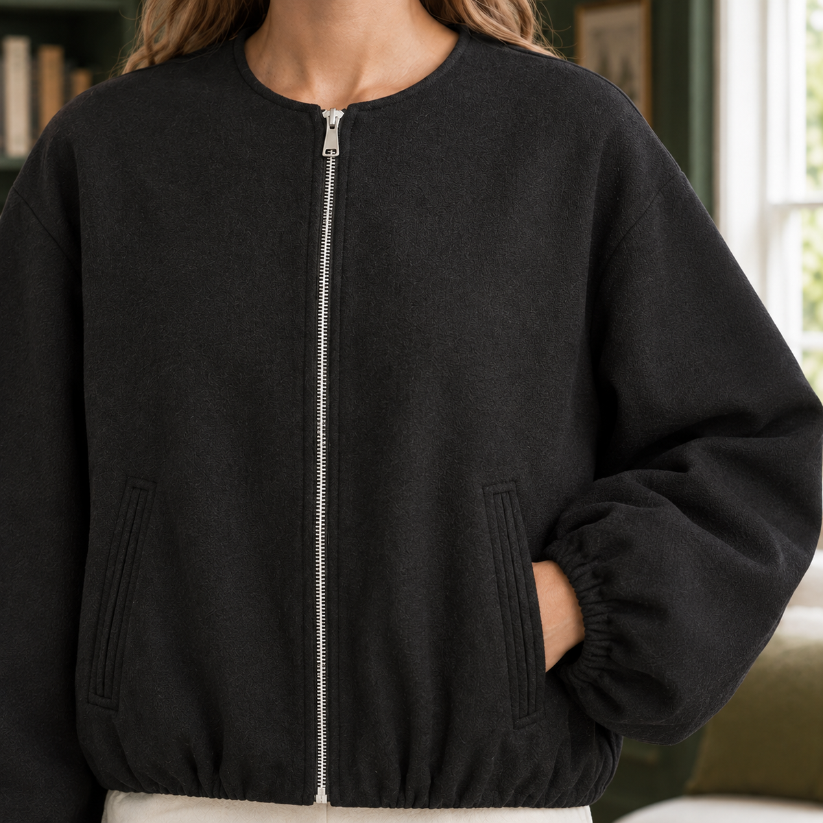 Erin-Eve Balloon Sleeve Jacket