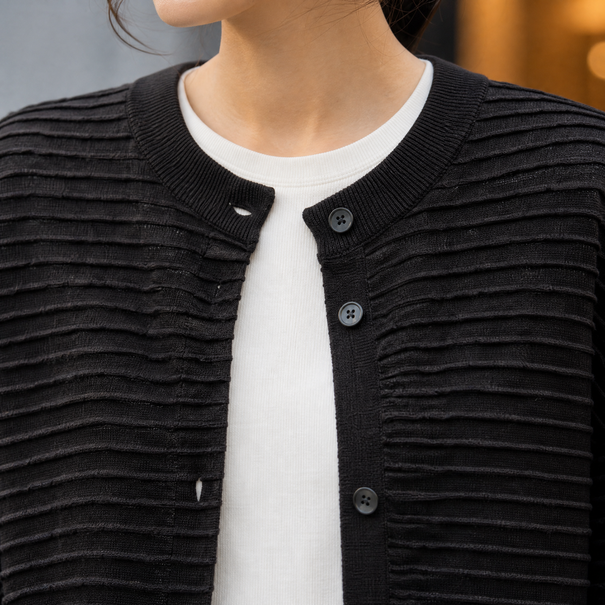 Junia-Sage Textured Cardigan