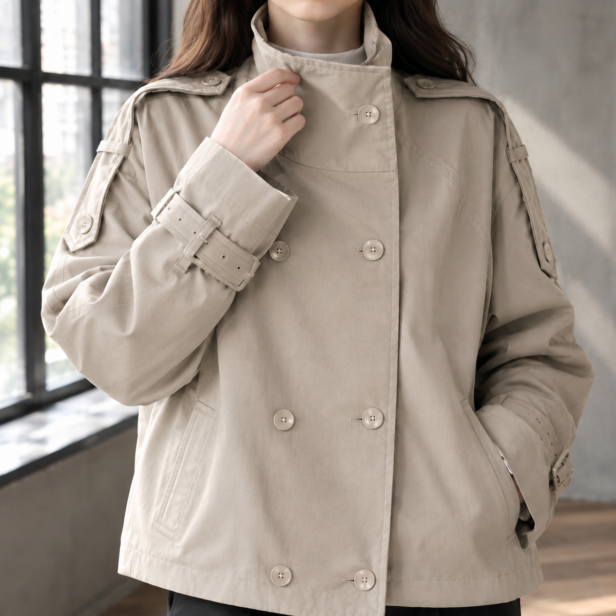 Pomeline Stand Collar Jacket