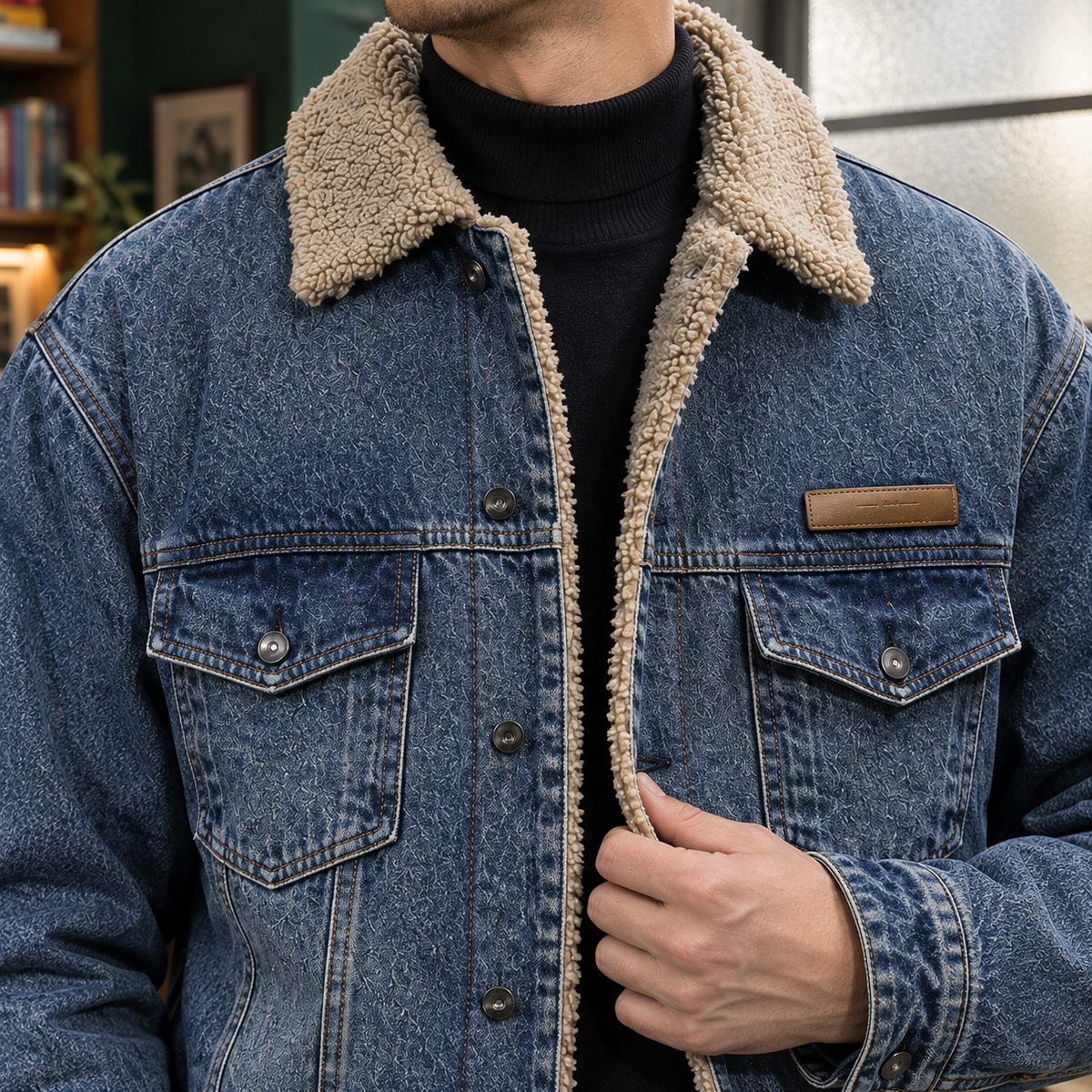 Ronan-Flynn Sherpa Collar Jacket