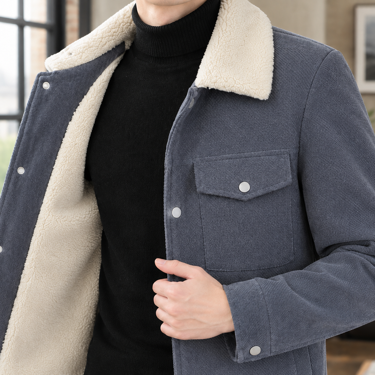 Lambert Fleece Collar Jacket