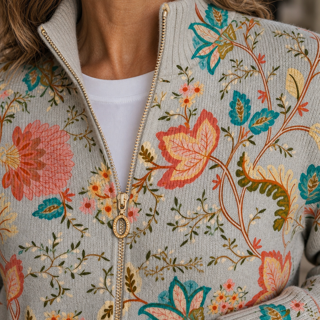 Lucille-Claire Floral Sweater