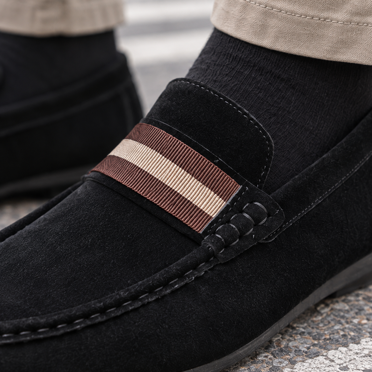 Bruni Striped Loafers