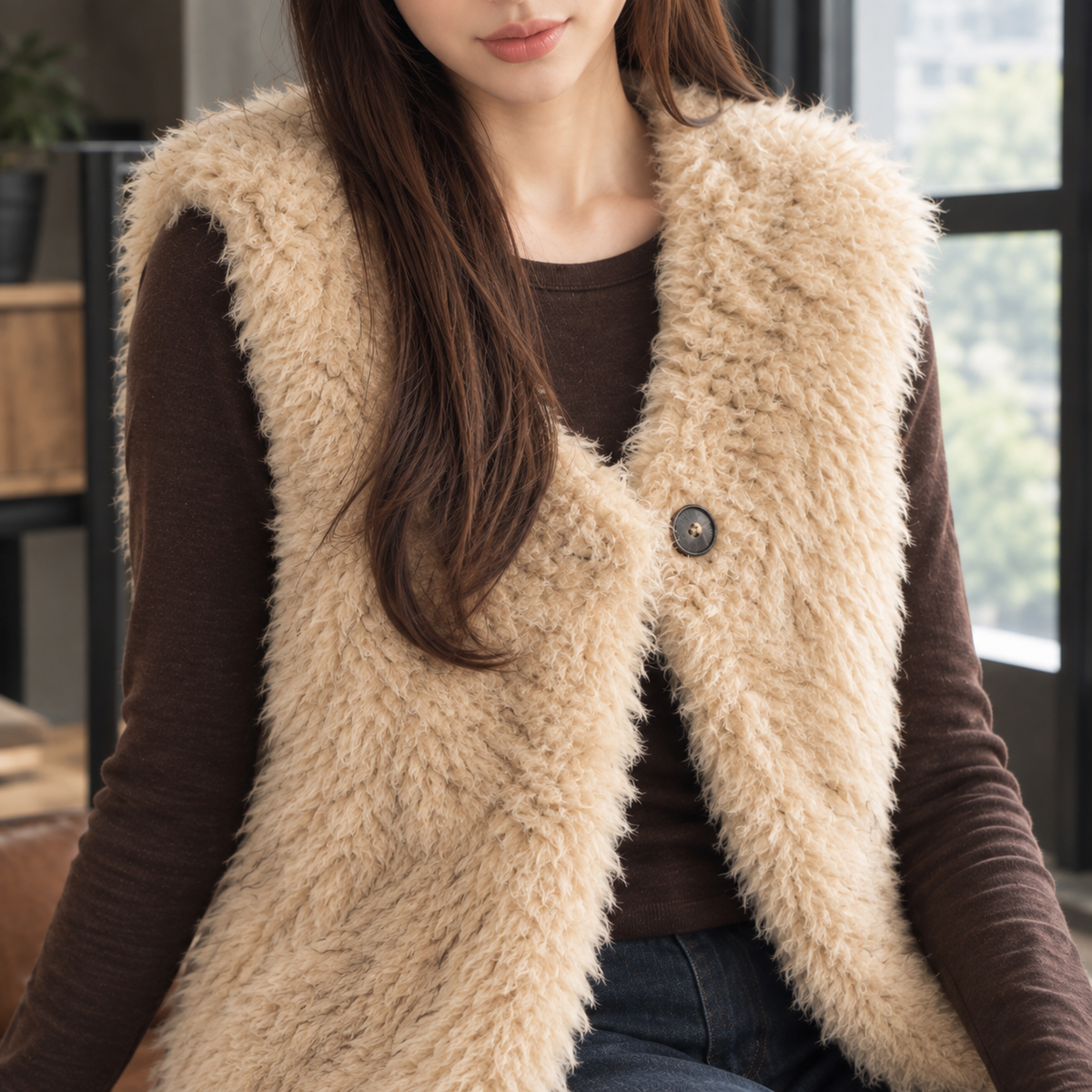 Mallory Faux Fur Vest