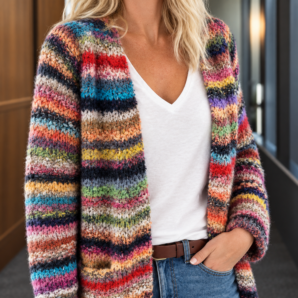 Naomi Striped Cardigan