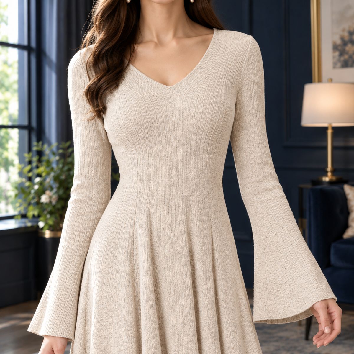 Tamsin-Eve Ribbed Maxi Dress